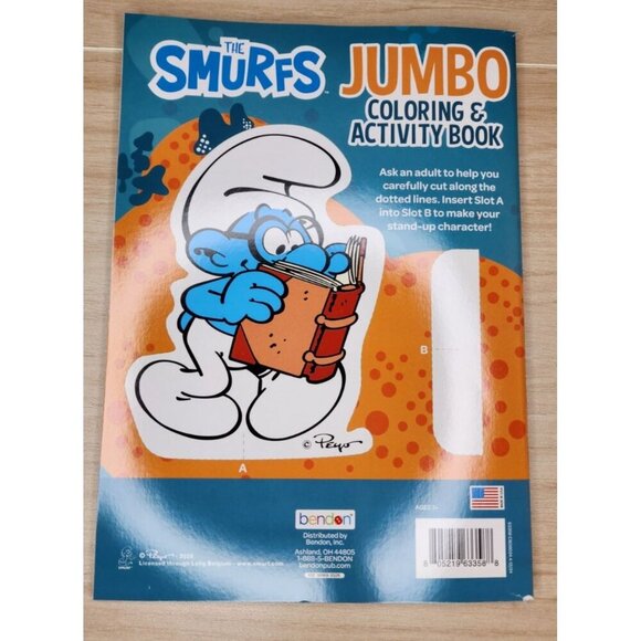 The Smurfs Jumbo Coloring & Activity Book with Tear and Share Pages - Picture 2 of 2